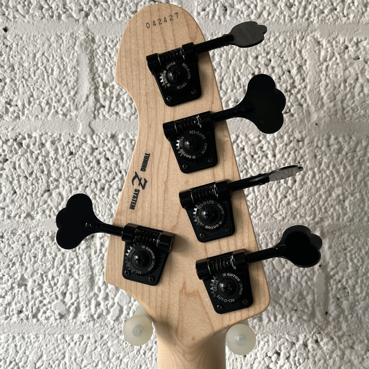 atelier z beta5 custom black silver line headstock back