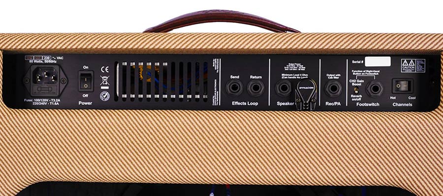 Koch Jupiter J45 Combo 1x12-inch Tweed back panel