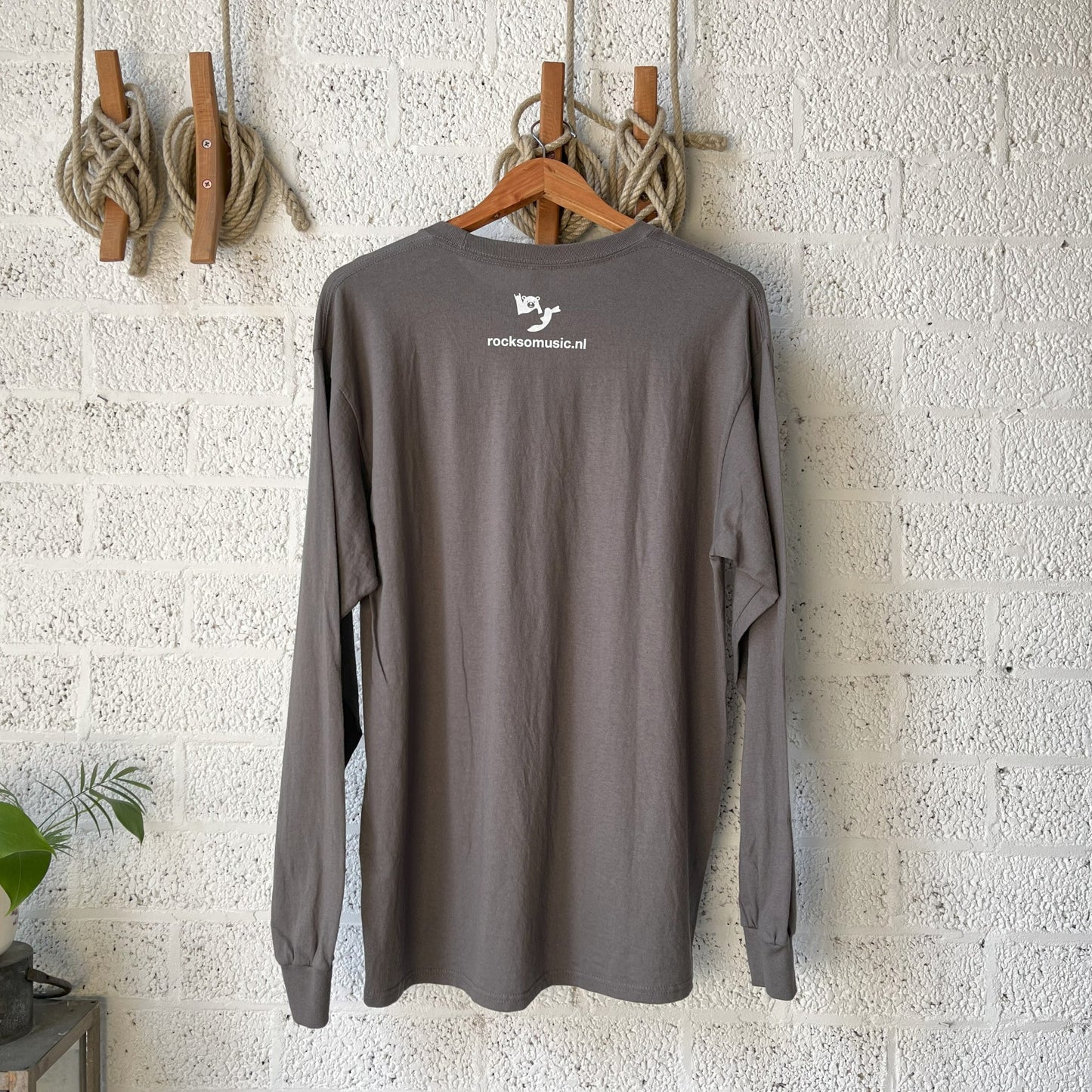 RockSo T-Shirt Long Charcoal Size L back