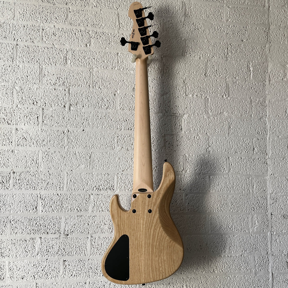 Atelier Z Beta6 6-string bass in Natural finish with black hardware back view