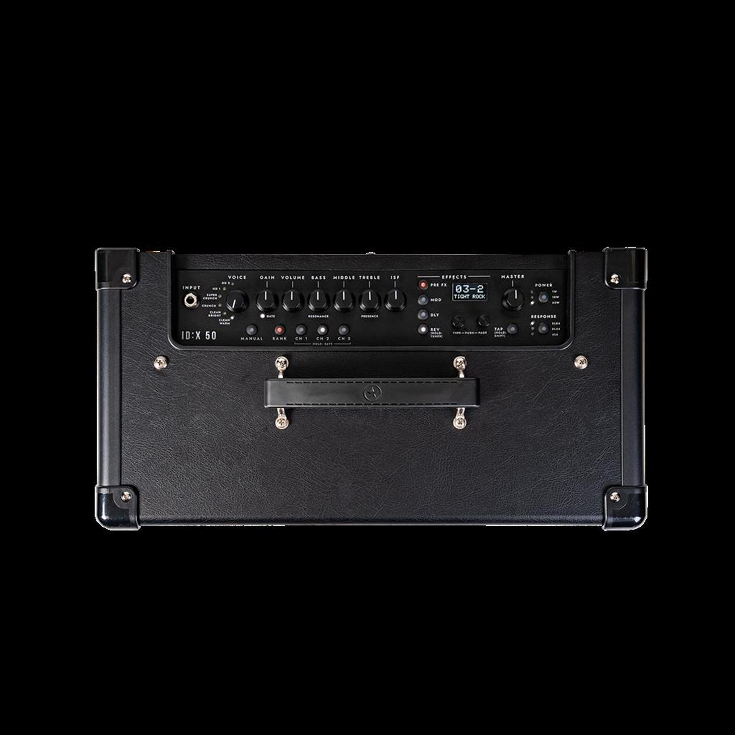 blackstar id-x 50 guitar amplifier control panel