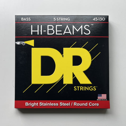 dr hi-beams mr5-130 5-string bass strings 45-130