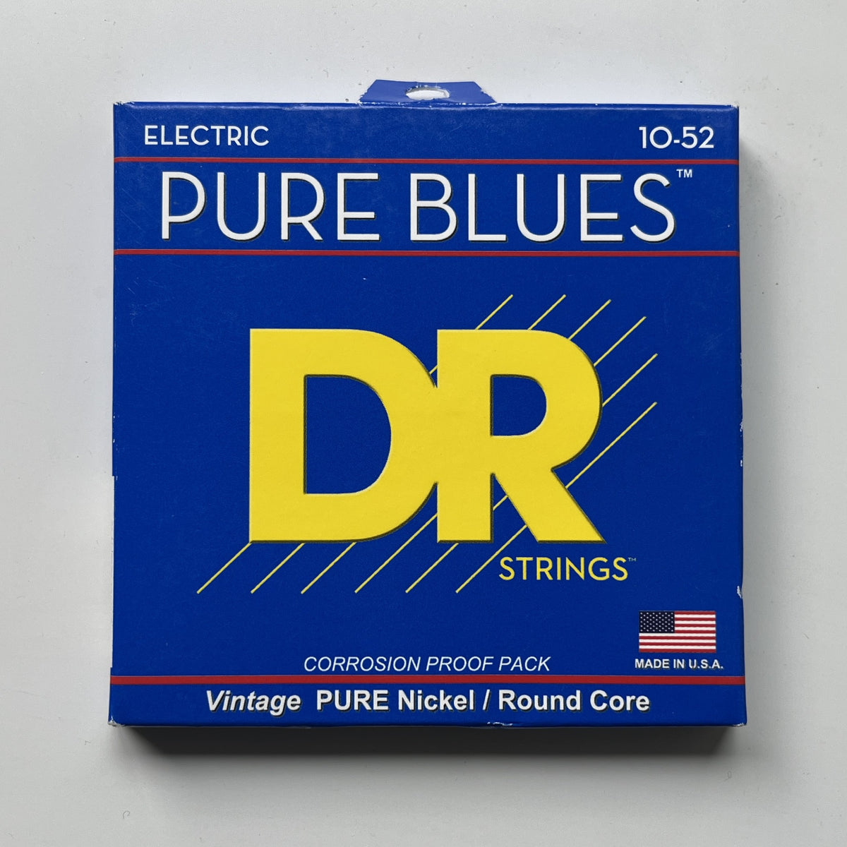 dr strings pure blues phr-10-52 electric guitar strings 10-52