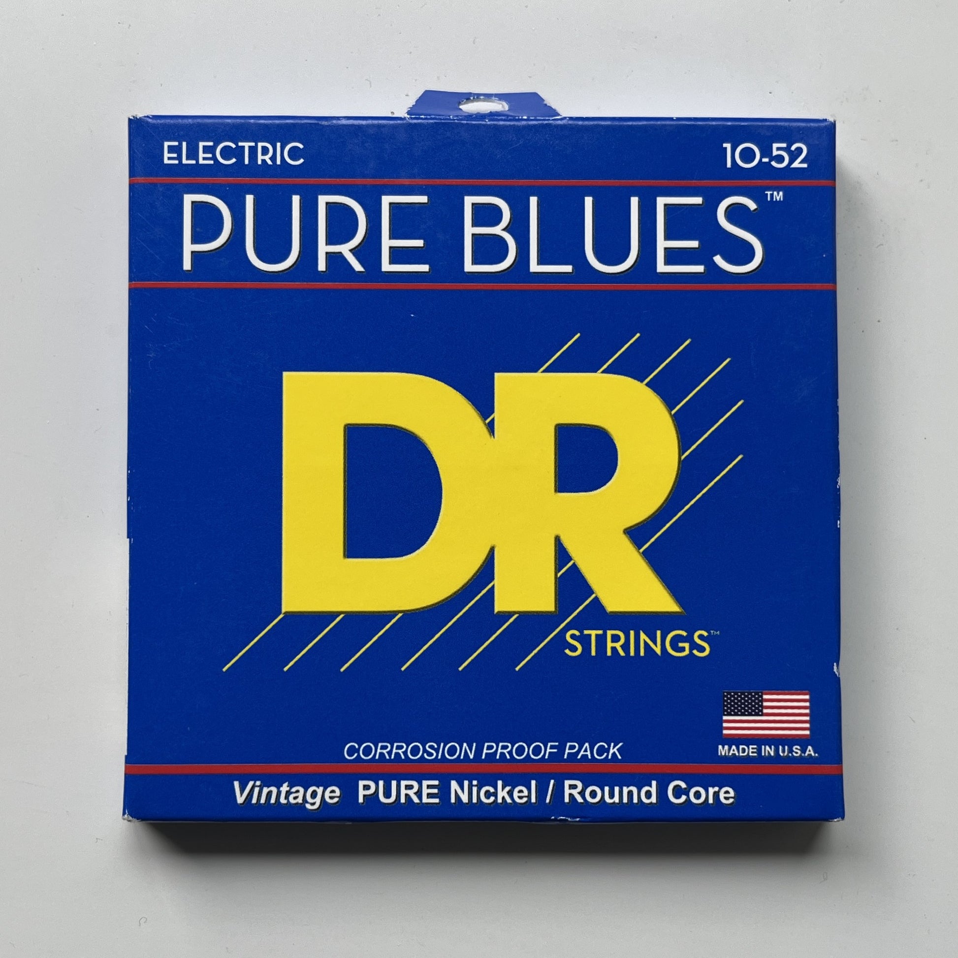 dr strings pure blues phr-10-52 electric guitar strings 10-52