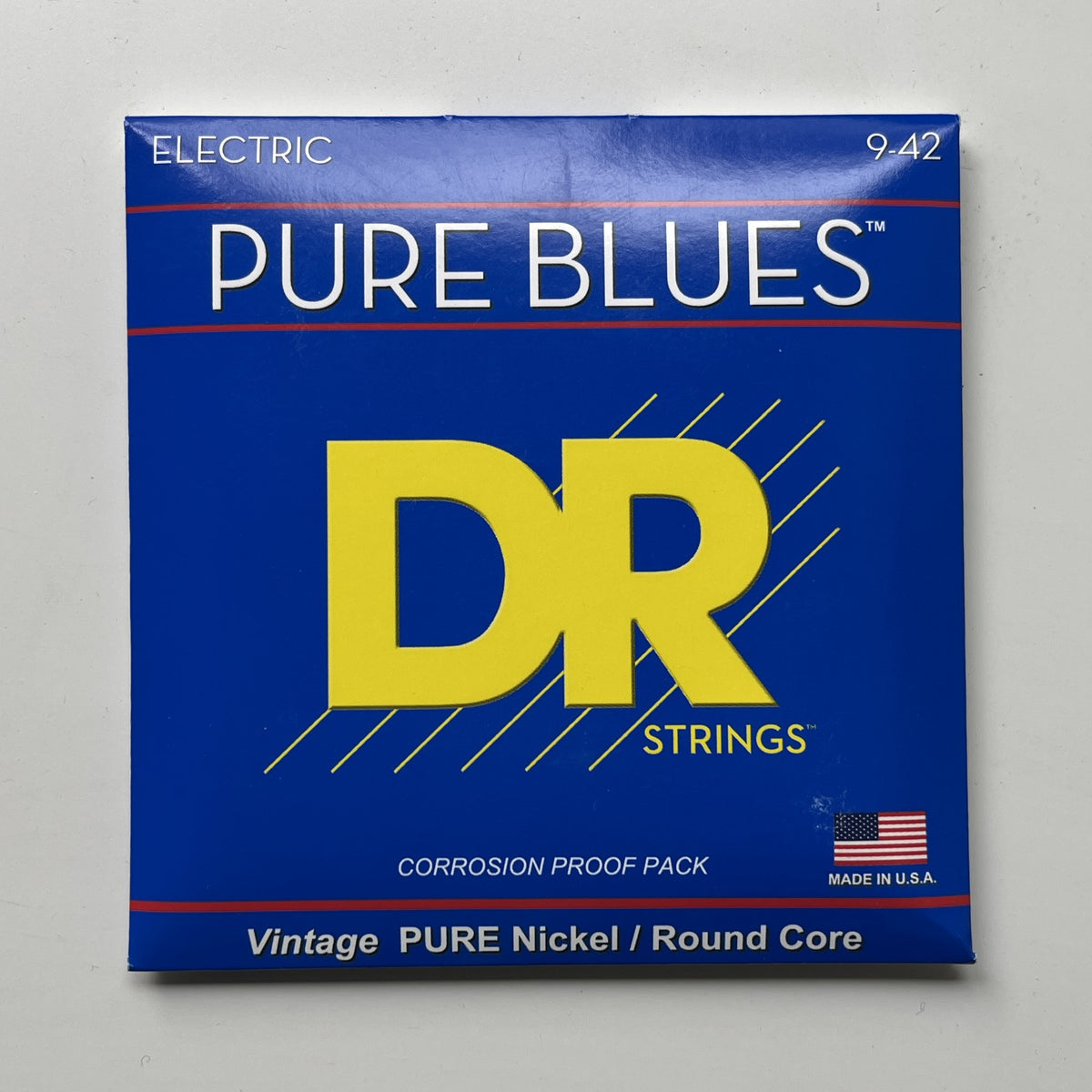 dr strings pure blues phr-9 electric guitar strings 9-42
