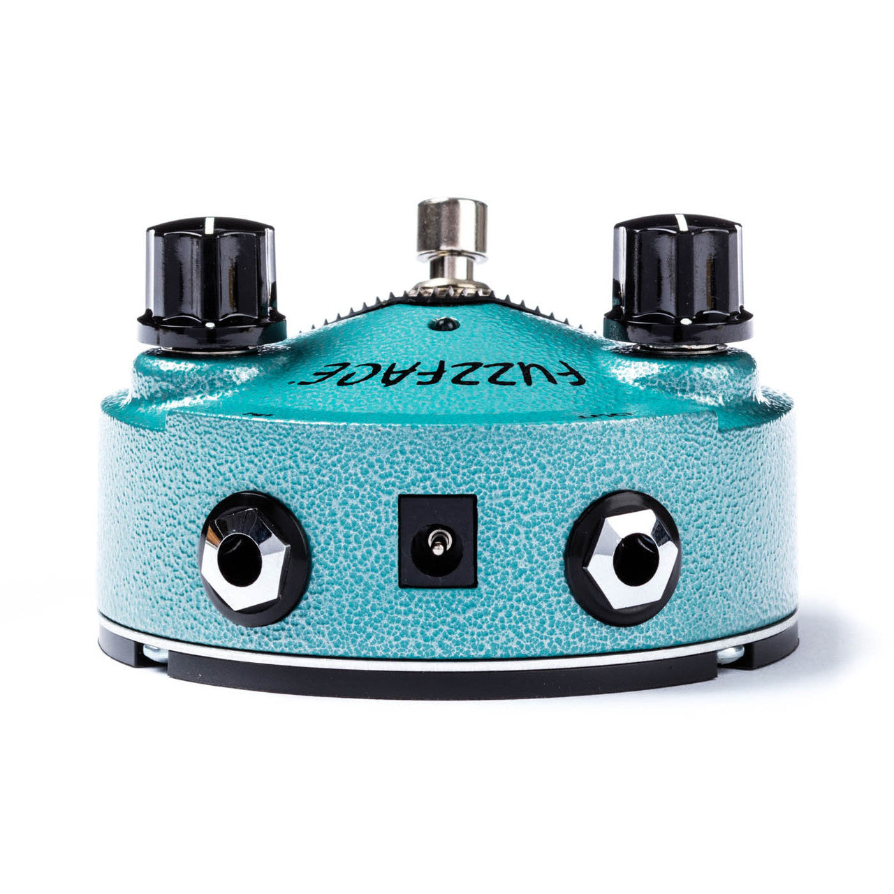 dunlop ffm3 fuzz face mini jimi hendrix turquoise side view top
