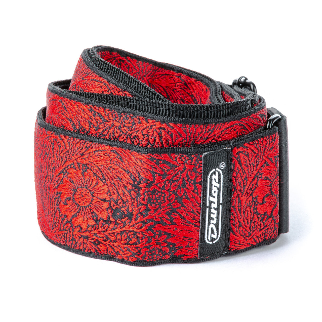 dunlop jacquard albion guitar strap coiled