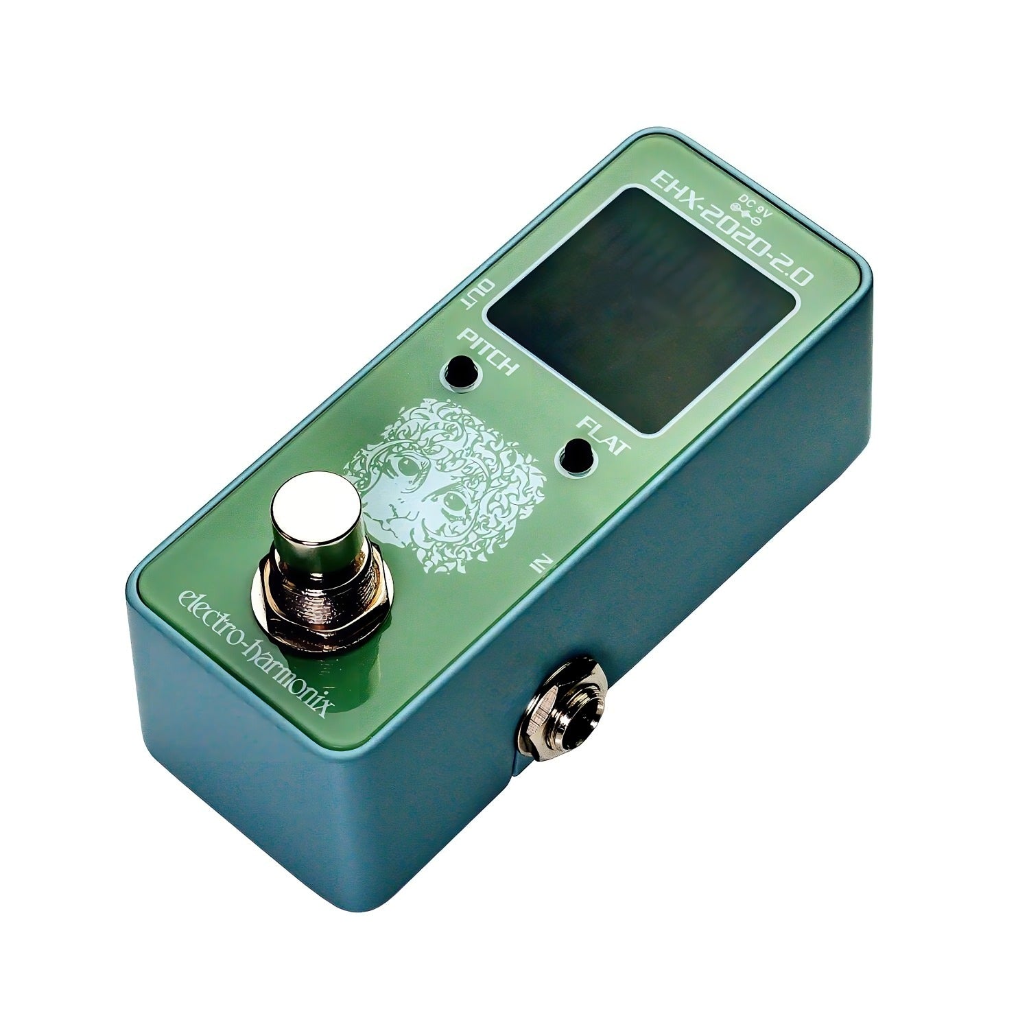 electro-harmonix mini pedal tuner angled view right
