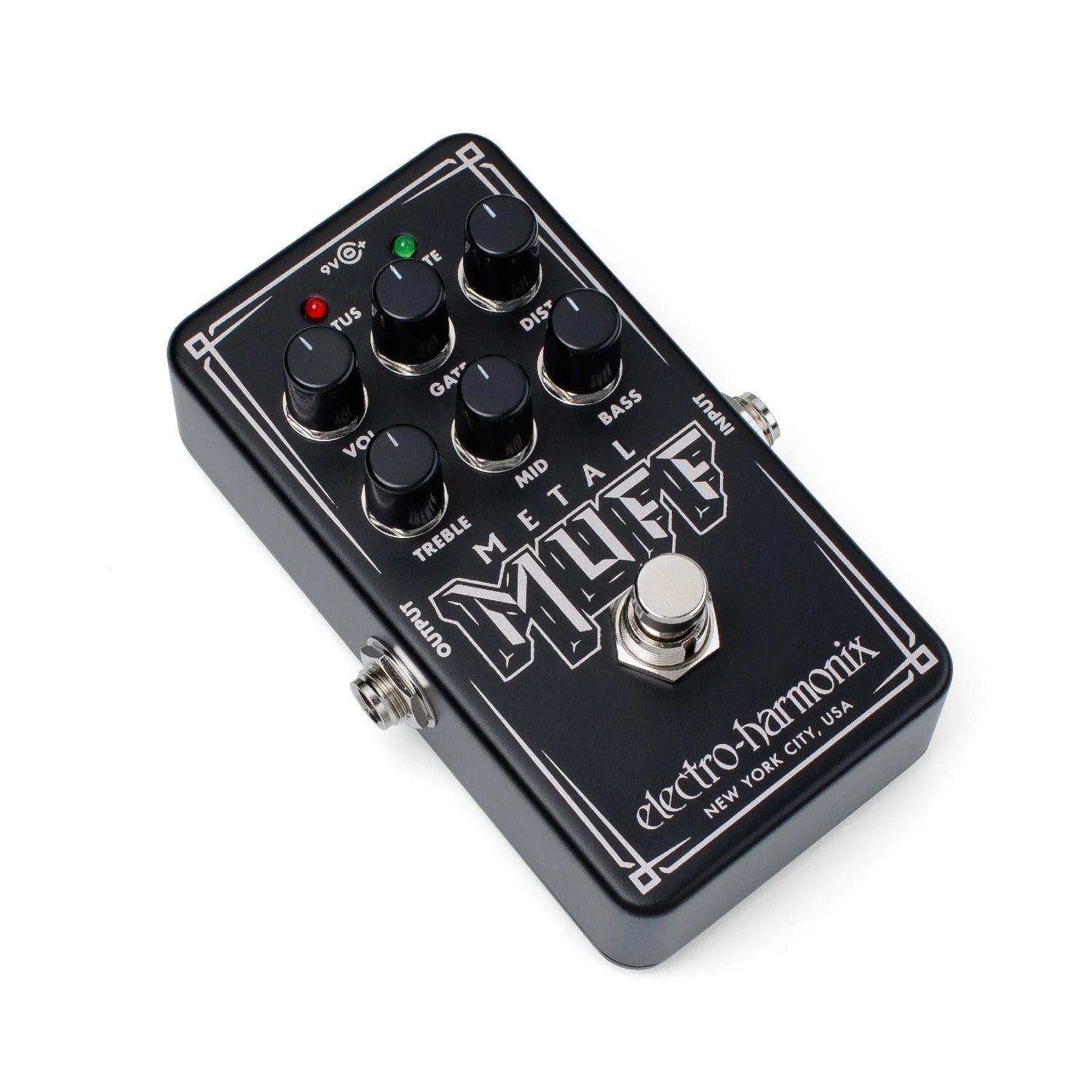 electro-harmonix nano metal muff distortion angled view left