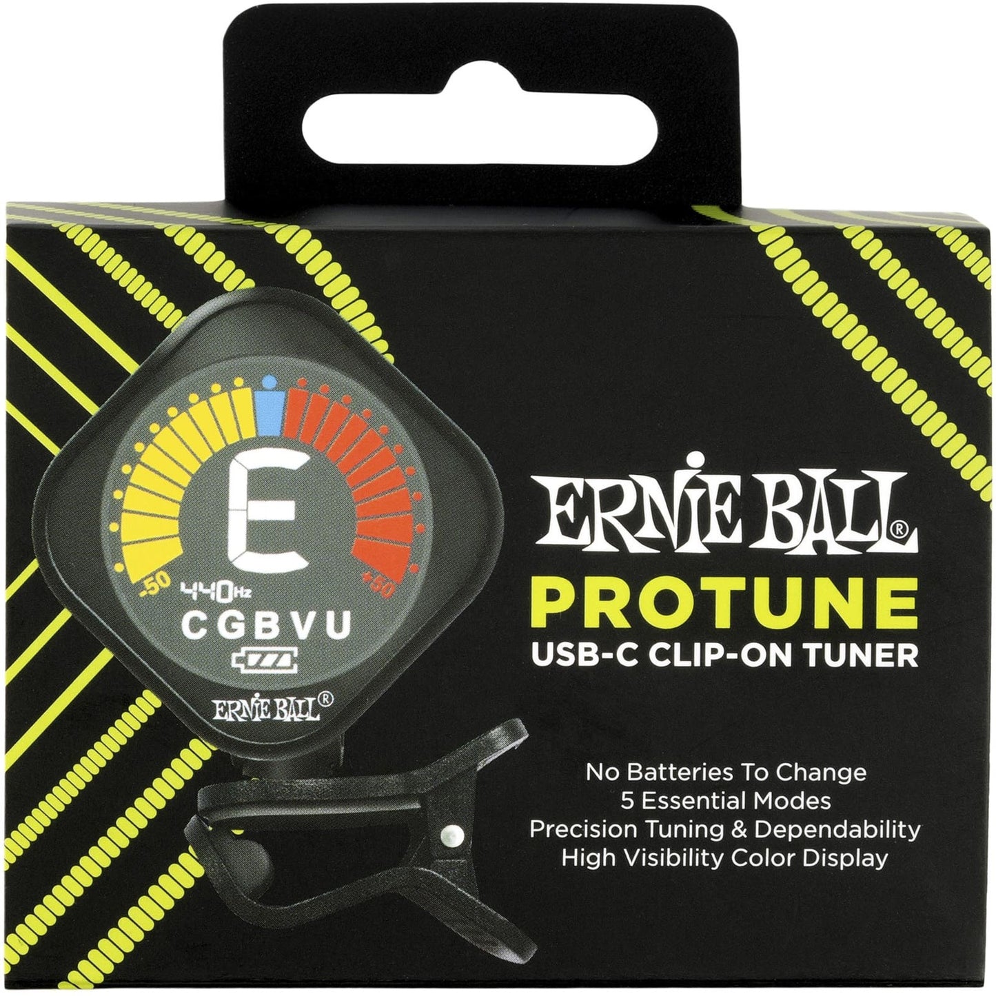 ernie ball protune rechargeable tuner box front view