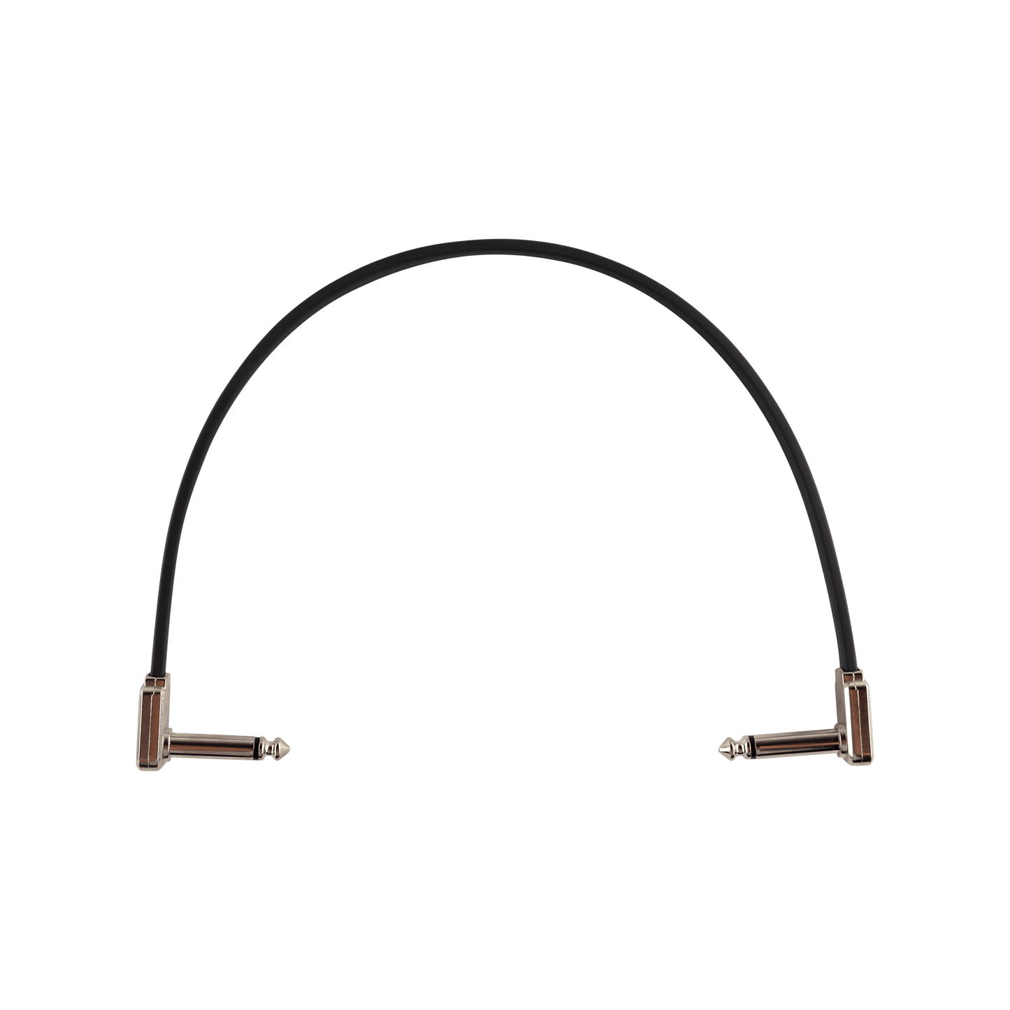 ernie ball eeb 6227 flat ribbon patch cable 30 cm black angled angled