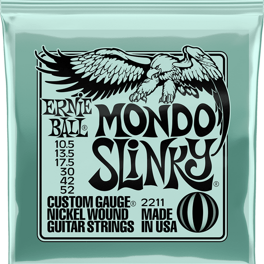 ernie ball mondo slinky electric guitar strings 10.5-52