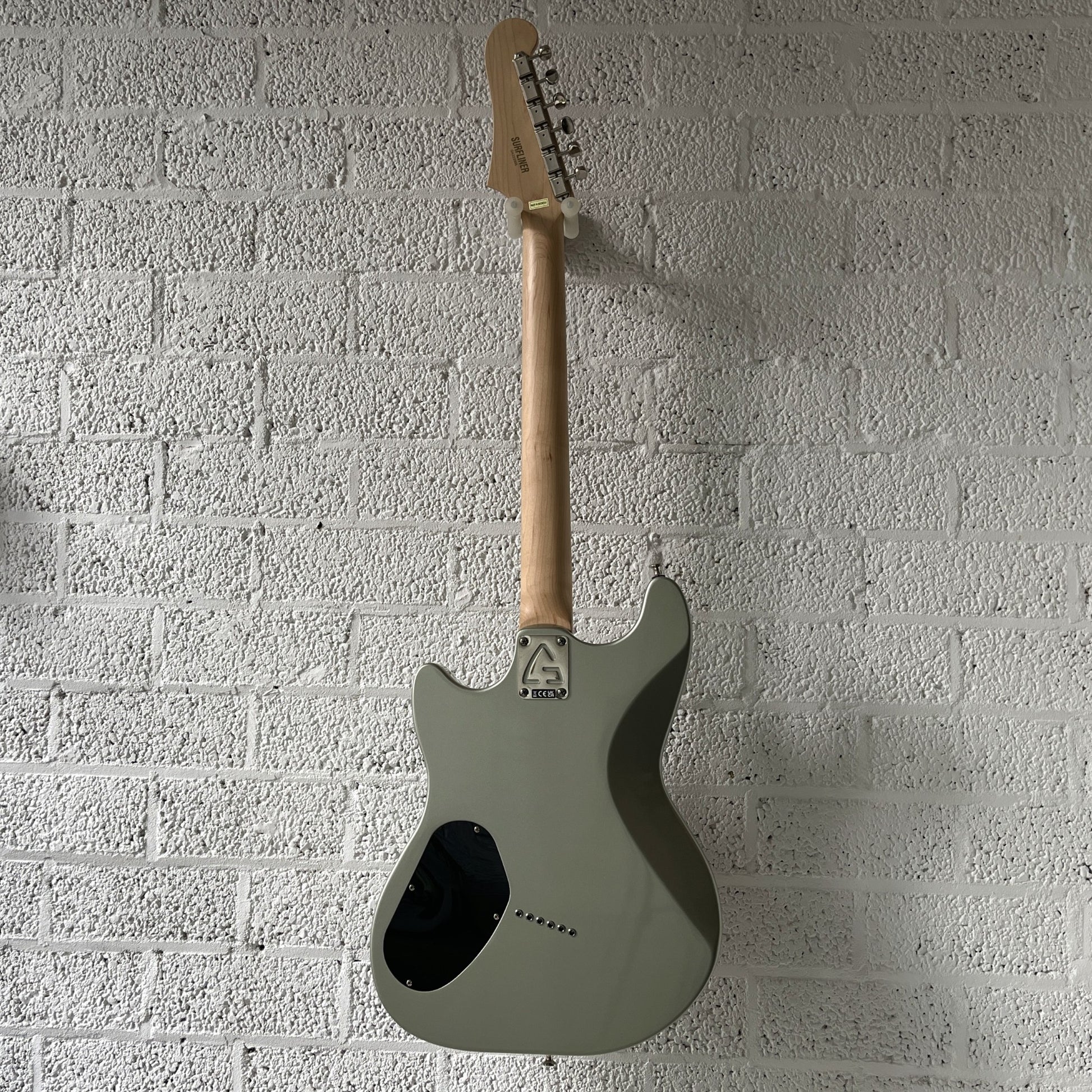 guild surfliner hh electric guitar shoreline mist back view