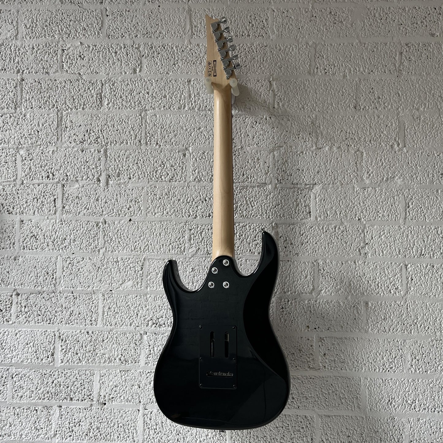 ibanez grx40 black night electric guitar back view
