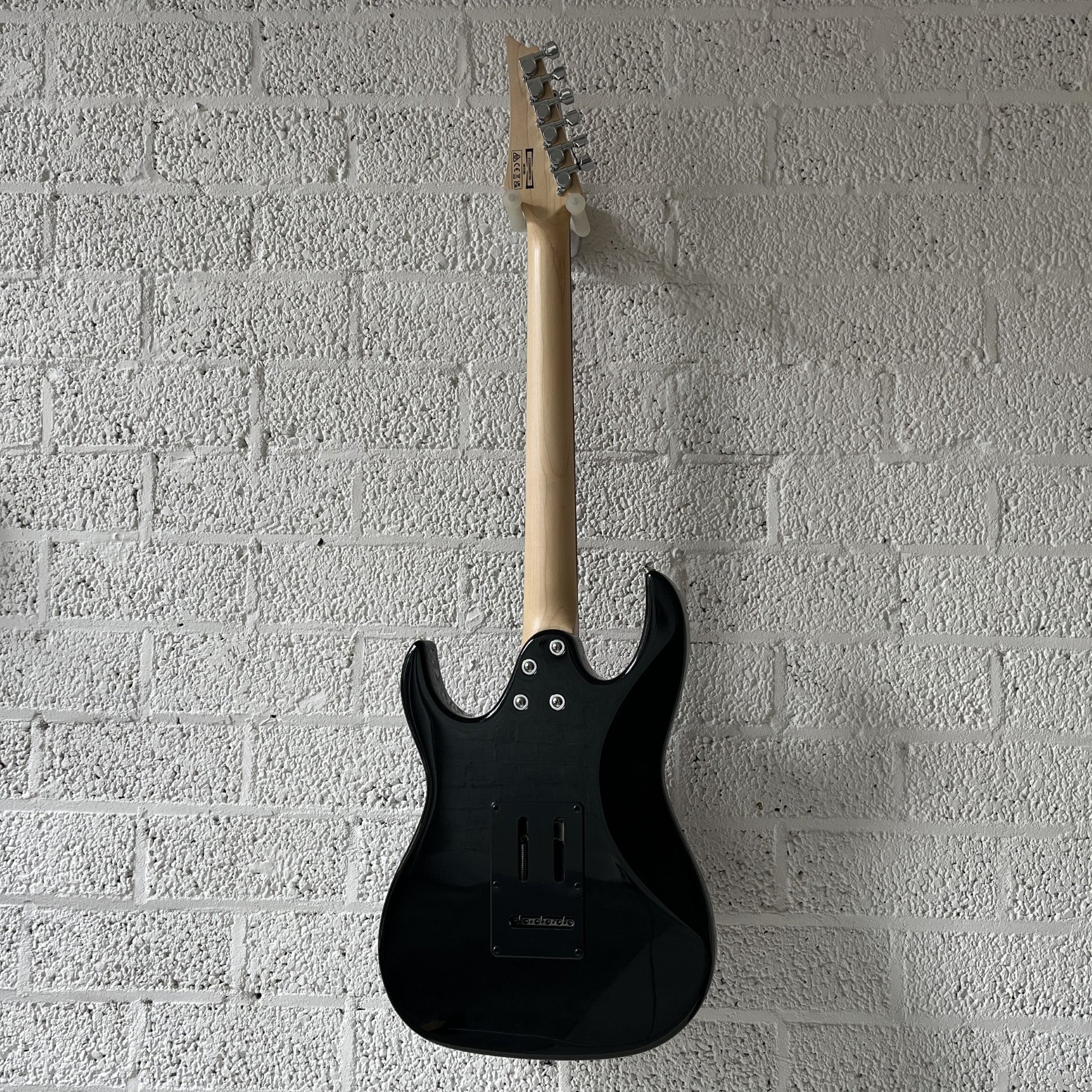ibanez grx40 black night electric guitar back view