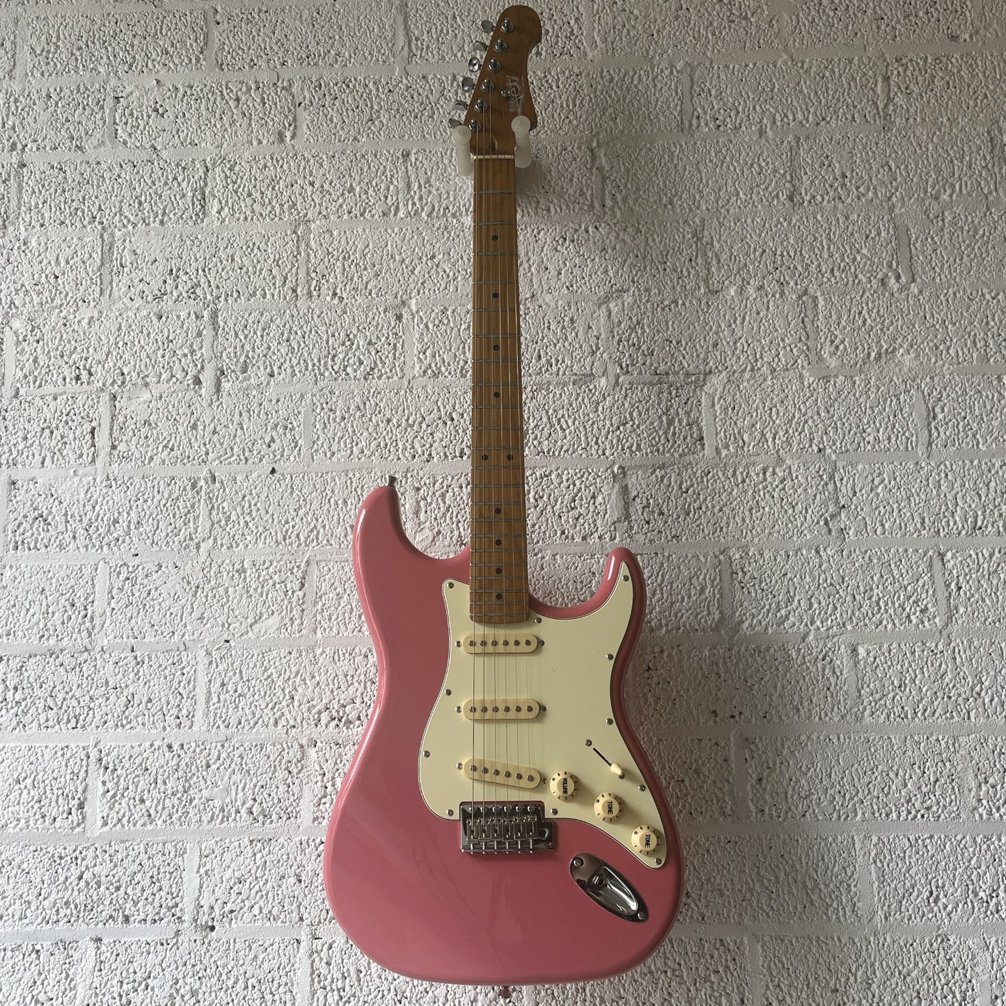 jet js300 electric guitar burgundy pink