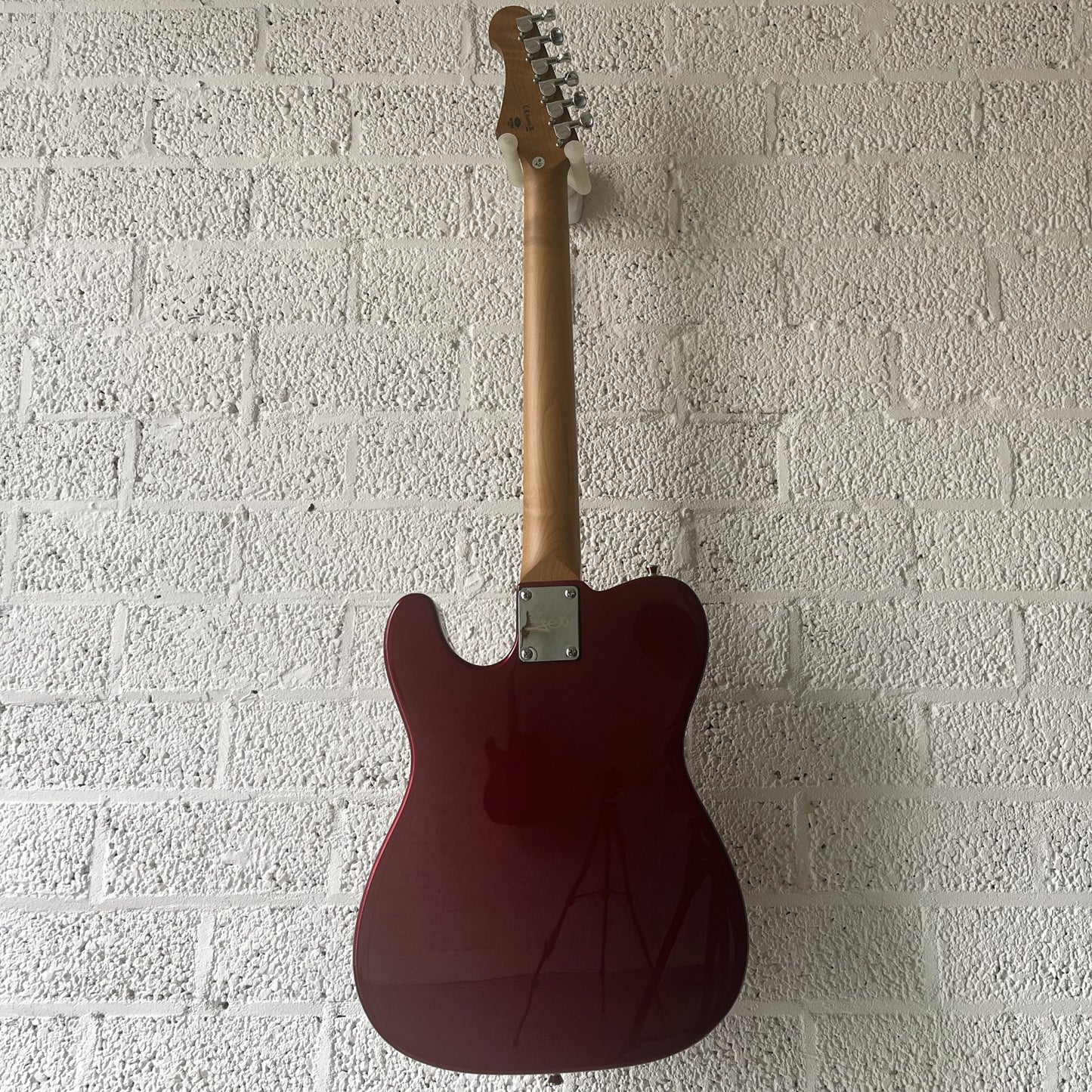 jet jt300 p90 electric guitar candy apple red back view
