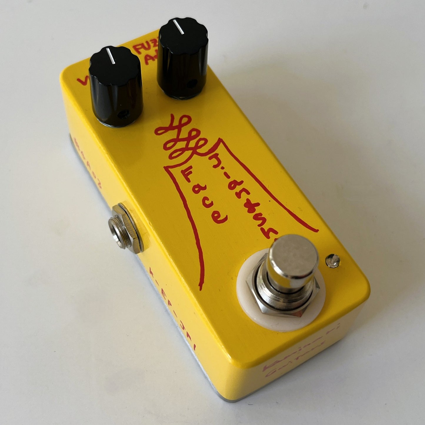 kaminari jiangshi face fuzz pedal – hand-built silicon fuzz with vintage tone - angled left