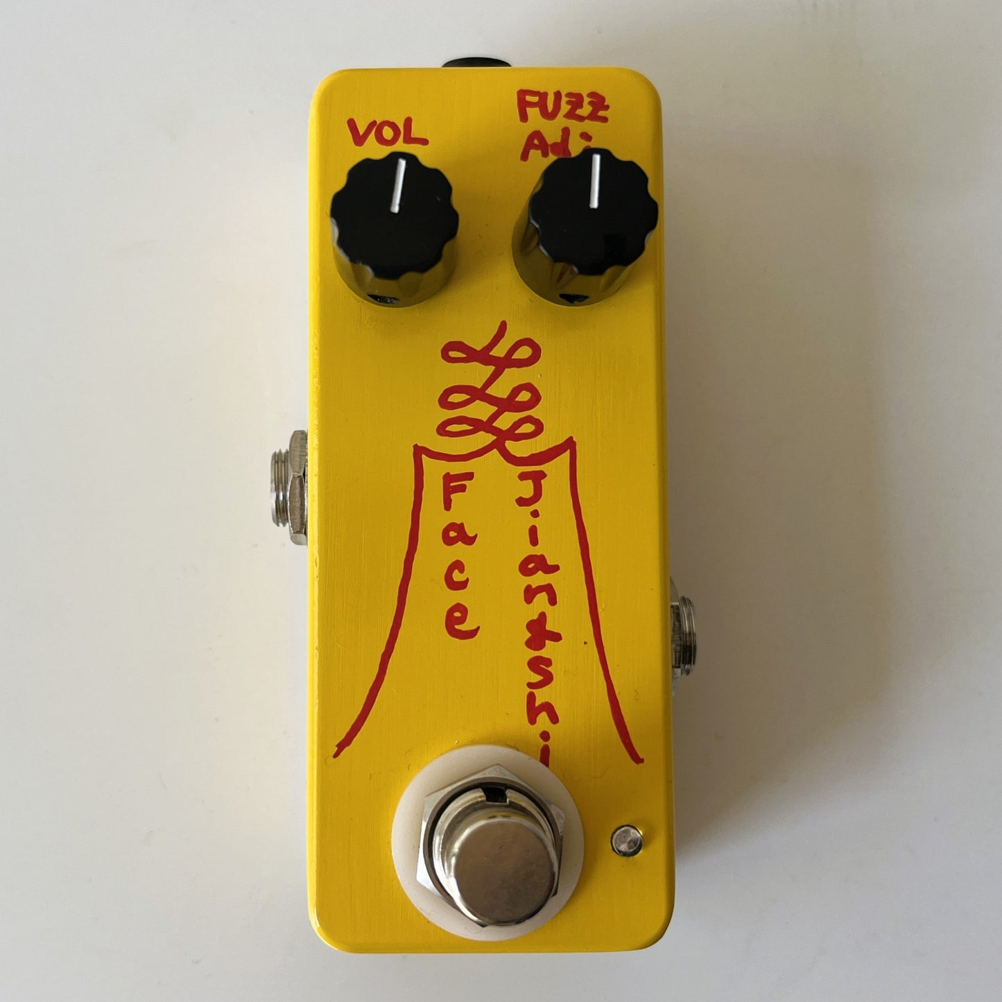 kaminari jiangshi face fuzz pedal – hand-built silicon fuzz with vintage tone - top view