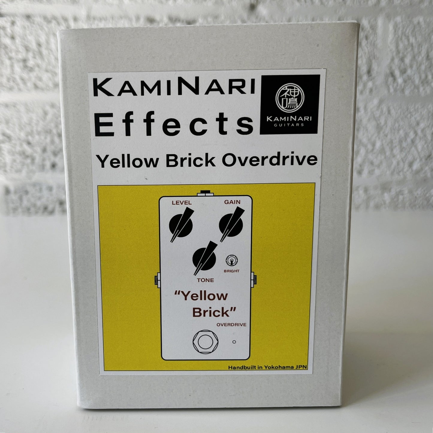kaminari yellow brick overdrive pedal packaging