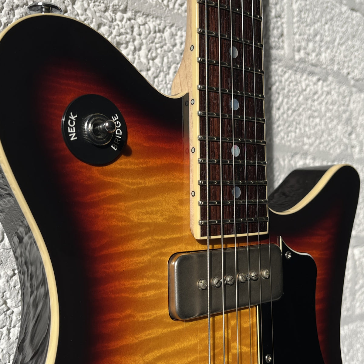 oopegg trailbreaker mk2 limited edition 3-tone sunburst fretboard