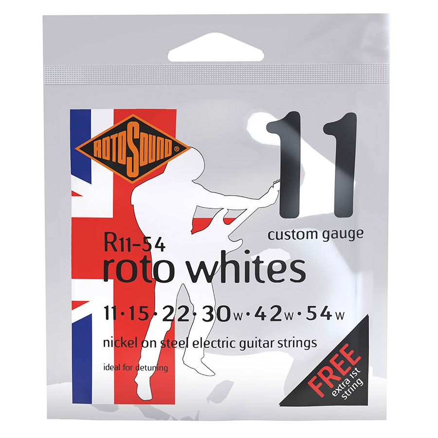 rotosound r11-54 nickel wound electric guitar strings 11-54