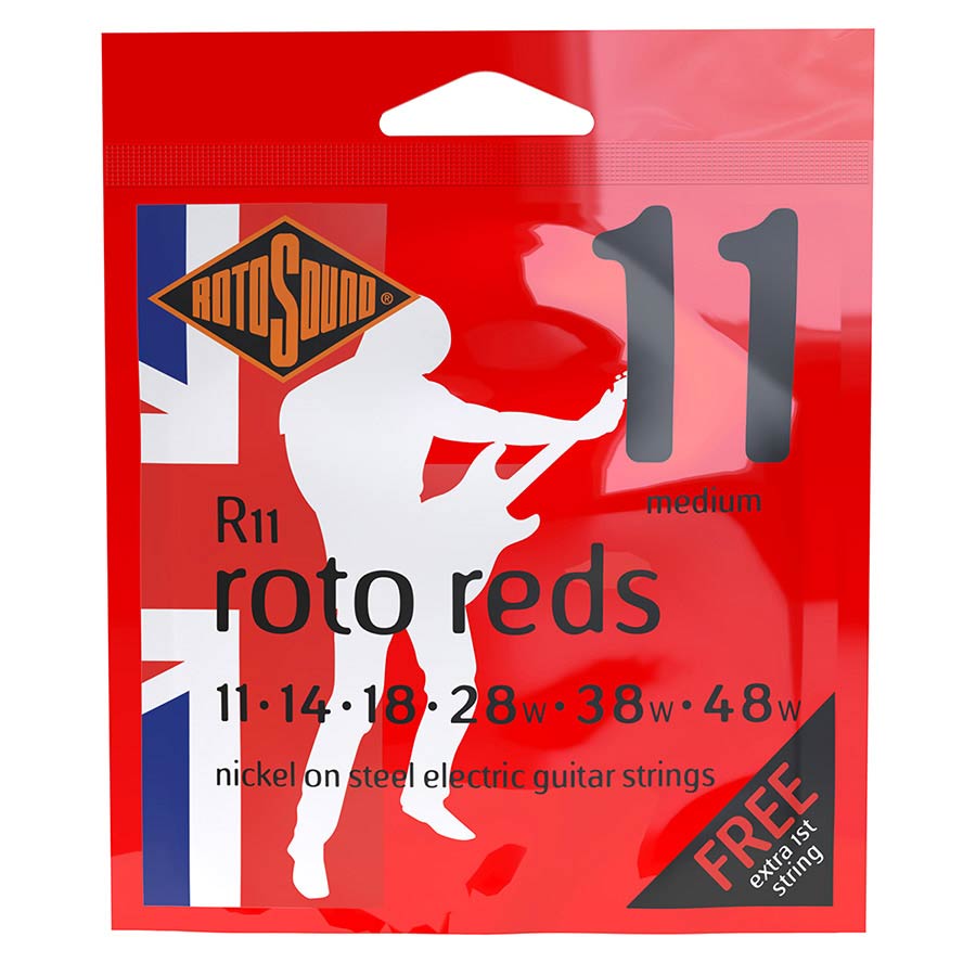 rotosound r11 nickel wound electric guitar strings 11-48