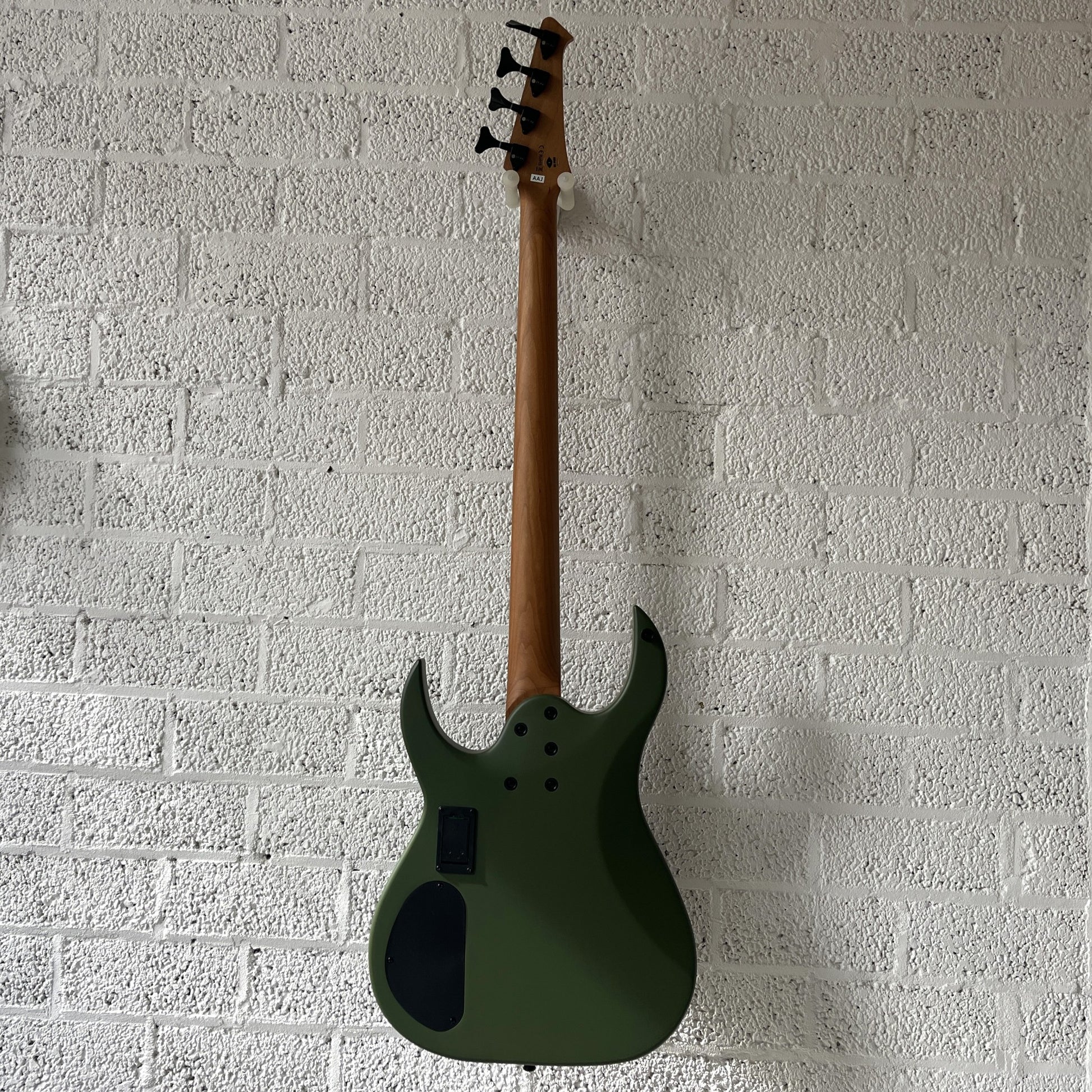 spira b400 dgr dark green active electric bass back view