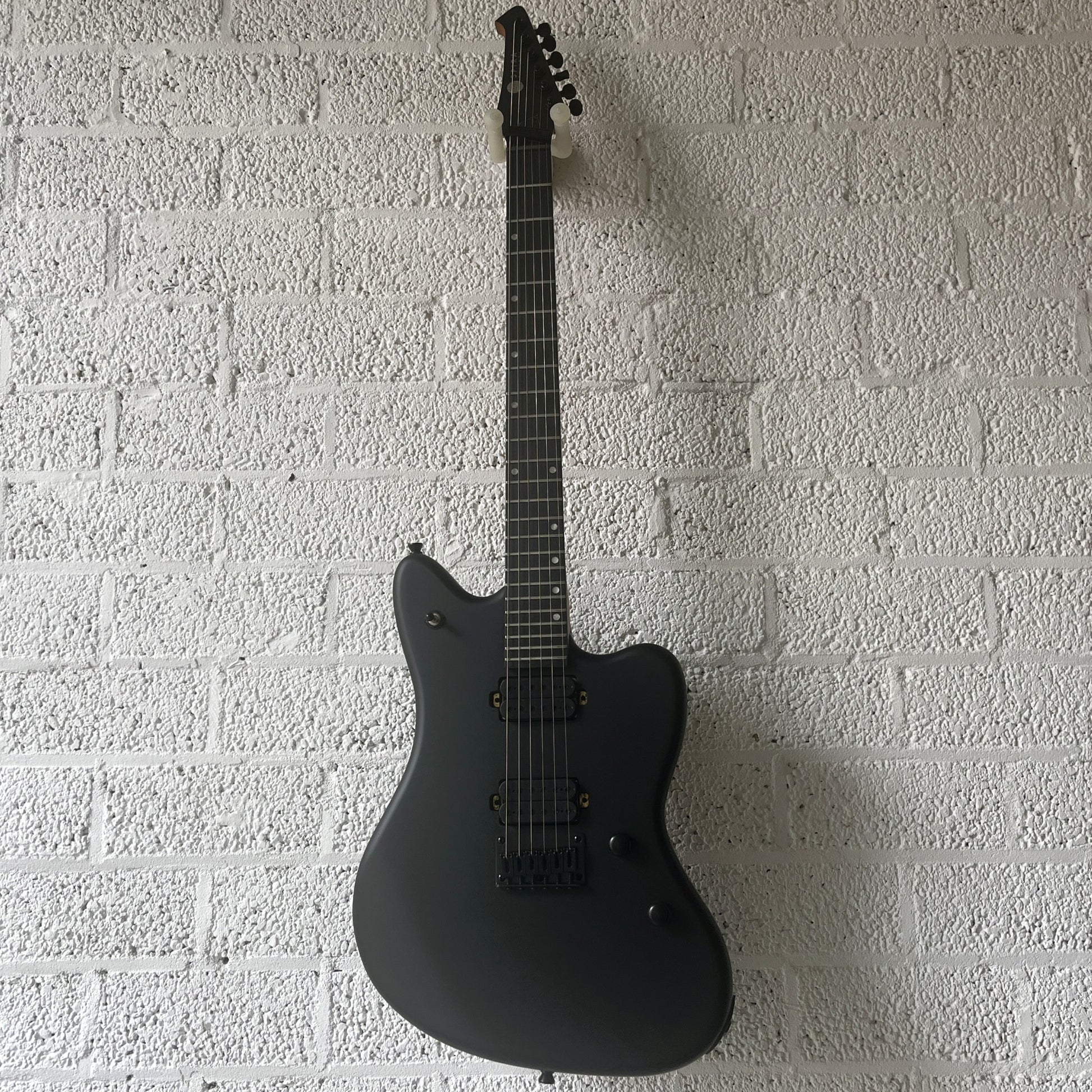 spira j400 mbk satin black electric guitar