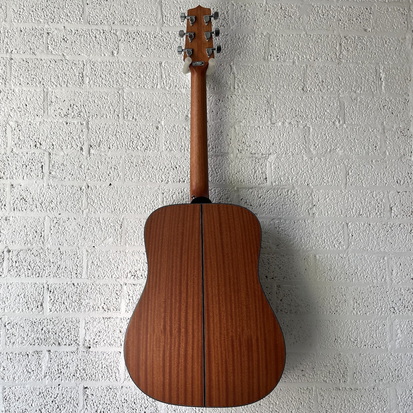 takamine gd11mns dreadnought acoustic guitar back view