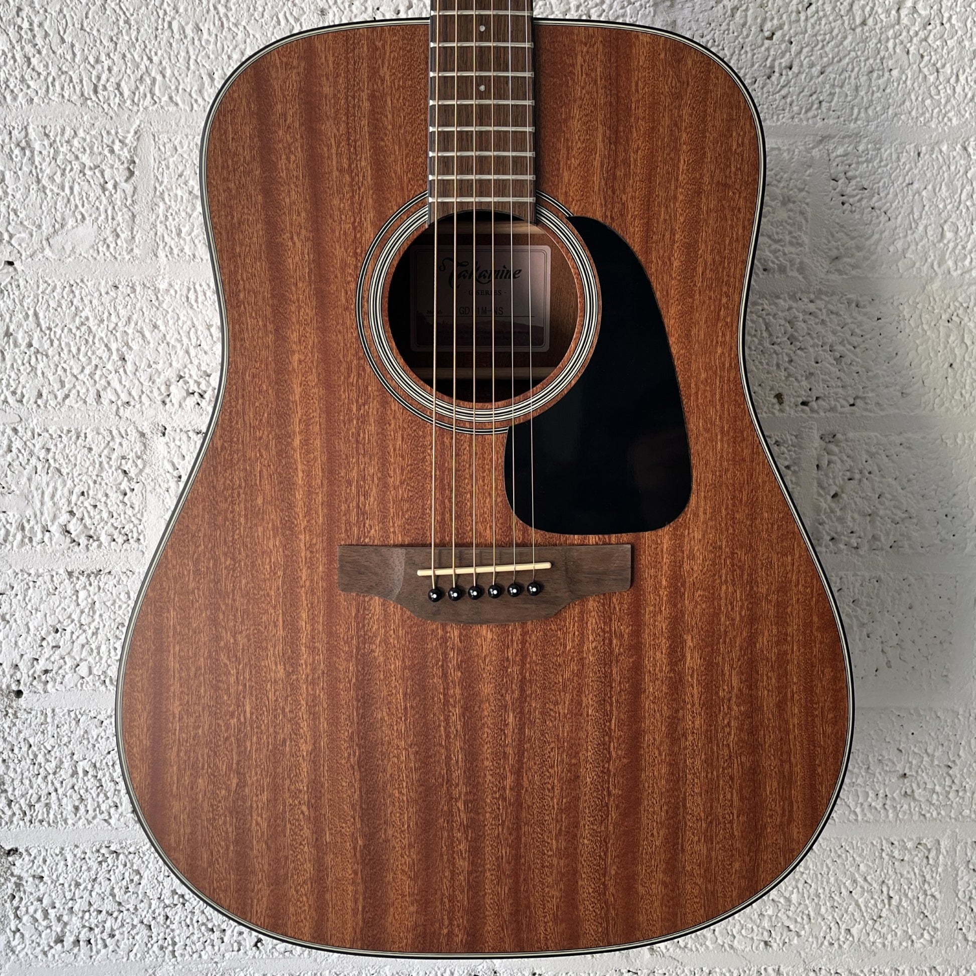 takamine gd11mns dreadnought acoustic guitar body closeup