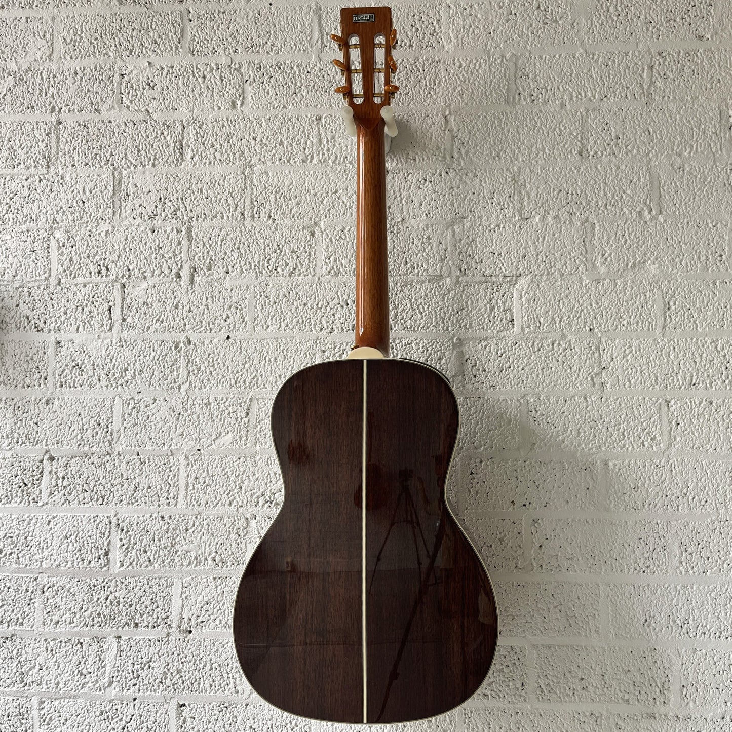 takamine gy51ebsb new yorker guitar sunburst back view