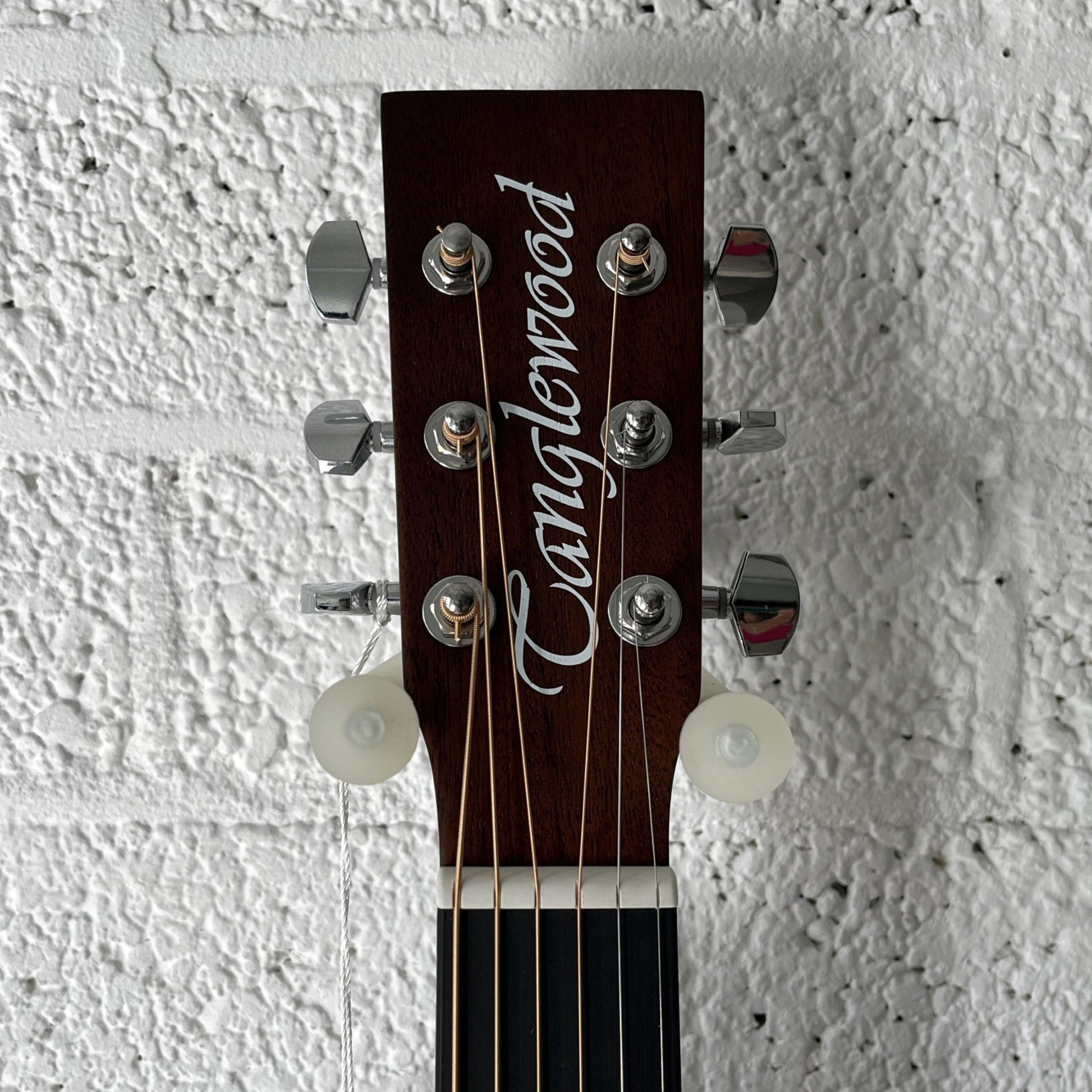 tanglewood tc3 crossroads auditorium acoustic guitar headstock