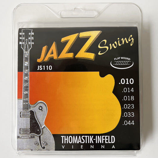 thomastik infeld jazz swing flatwound electric guitar strings 10-44