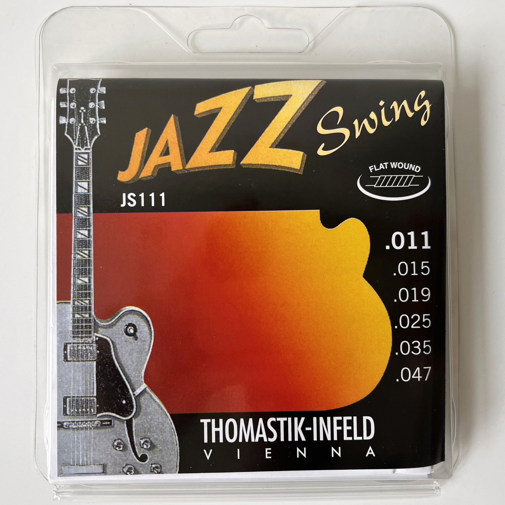 thomastik infeld jazz swing flatwound electric guitar strings 11-47